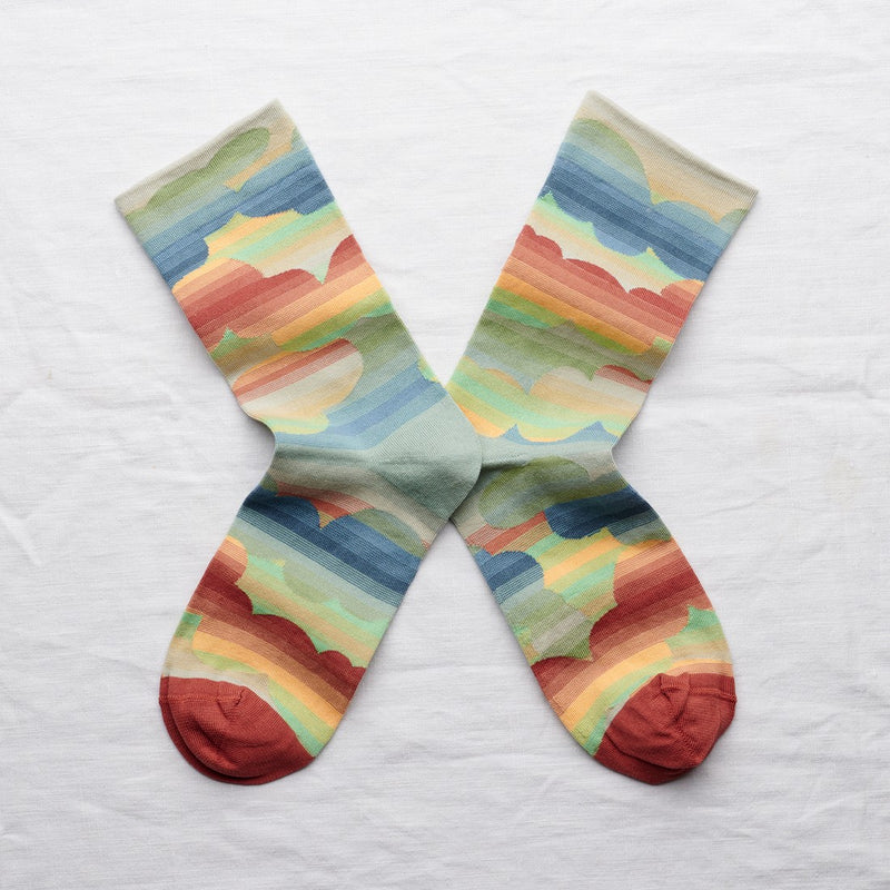 Multicolor Cloud Sock