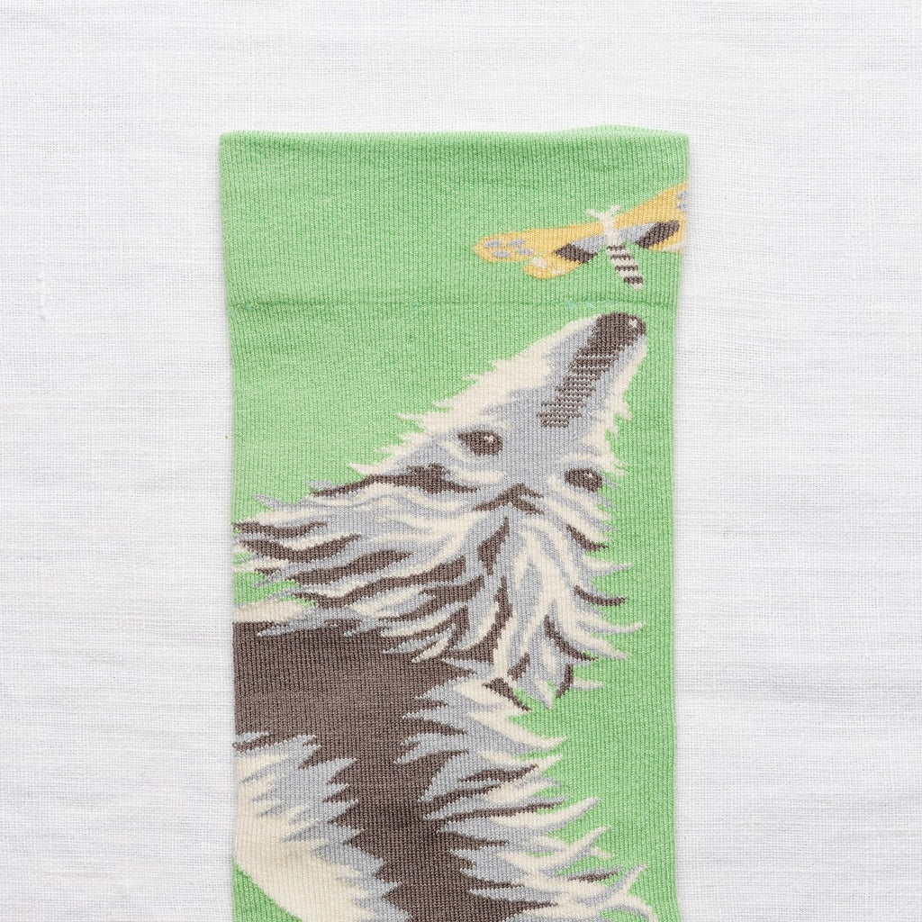 chaussettes - bonne maison -  Chien - Vert - femme - homme - mixte