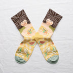 chaussettes - bonne maison -  Pomme - Multicolore - femme - homme - mixte