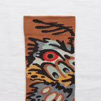 chaussettes - bonne maison -  Papillon - Marron - femme - homme - mixte