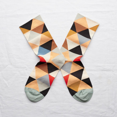 chaussettes - bonne maison -  Losange - Multicolore - femme - homme - mixte