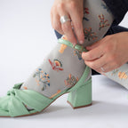 chaussettes - bonne maison -  Mille Fleurs - Vert - femme - homme - mixte