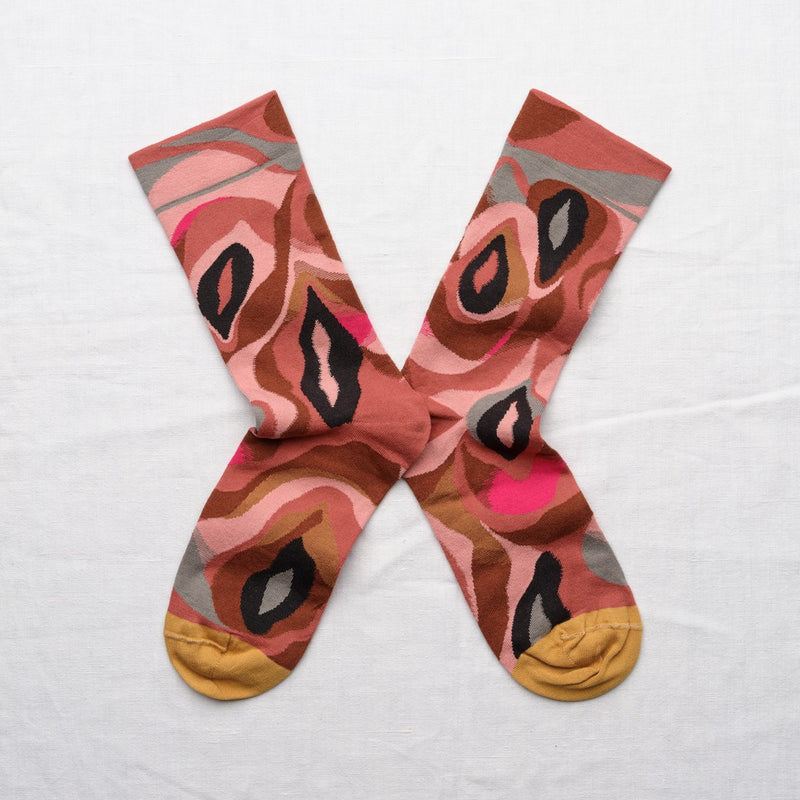 Abstract Multicolored Sock