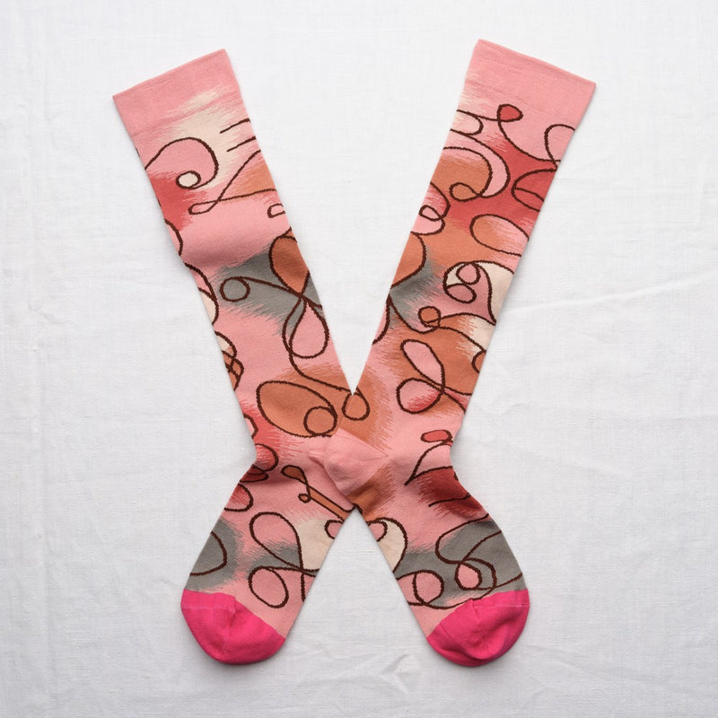 Hilma Rose Peach Knee-Highs