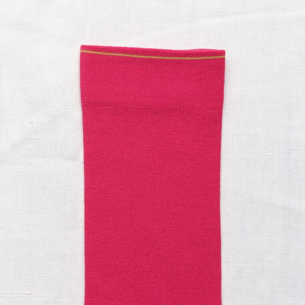chaussettes - bonne maison -  Uni - Rose - femme - homme - mixte