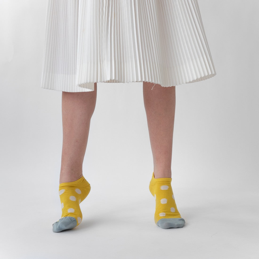 chaussettes - bonne maison -  Pois - Jaune - femme - homme - mixte