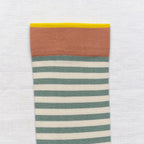 chaussettes - bonne maison -  Rayure - Bleu - femme - homme - mixte