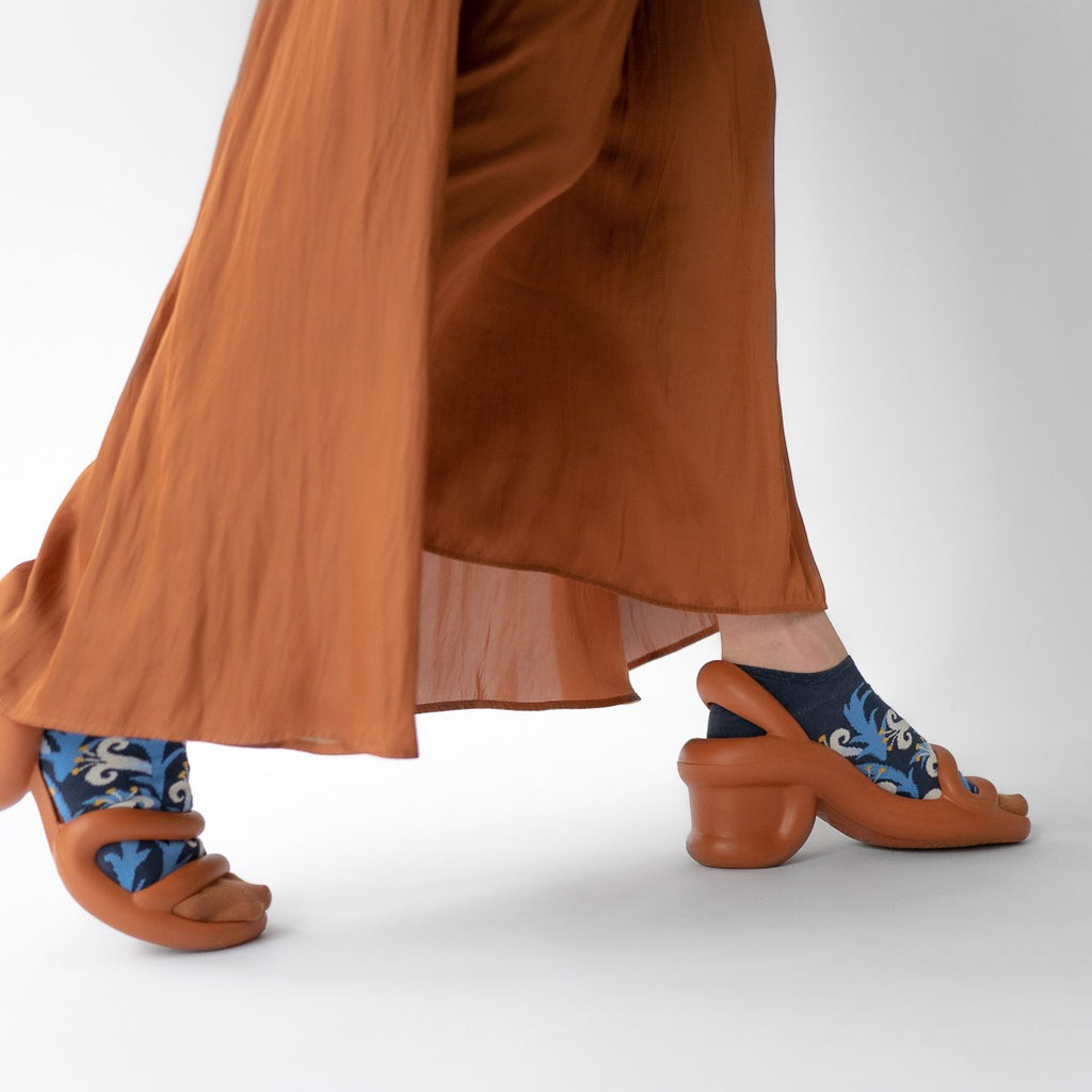 chaussettes - bonne maison -  Lys - Bleu - femme - homme - mixte