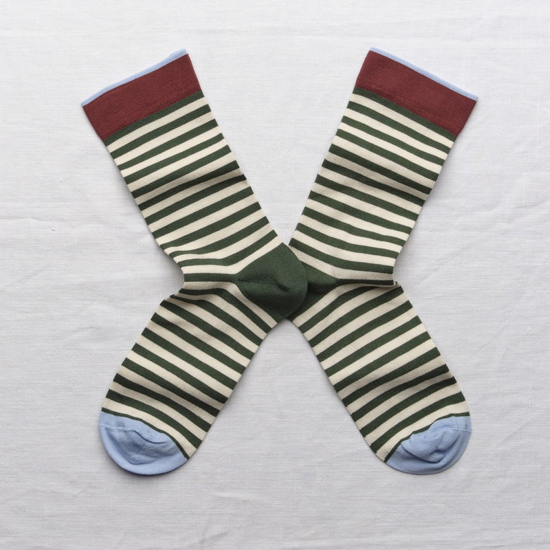 Spruce Striped Socks