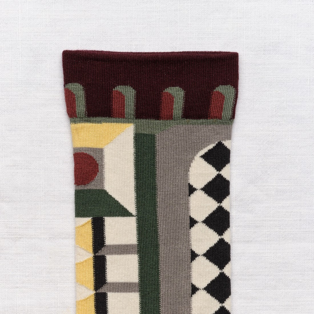 Chaussette Décor Bordeaux