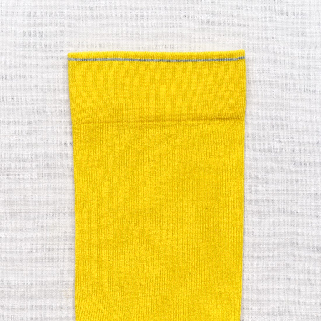 chaussettes - bonne maison -  Uni - Jaune - femme - homme - mixte