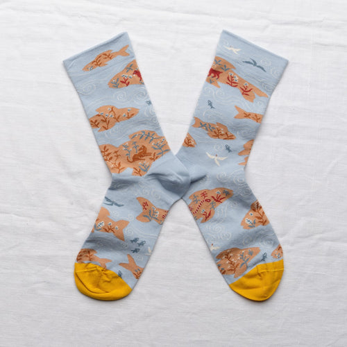 chaussettes - bonne maison -  Iles  - Bleu - femme - homme - mixte