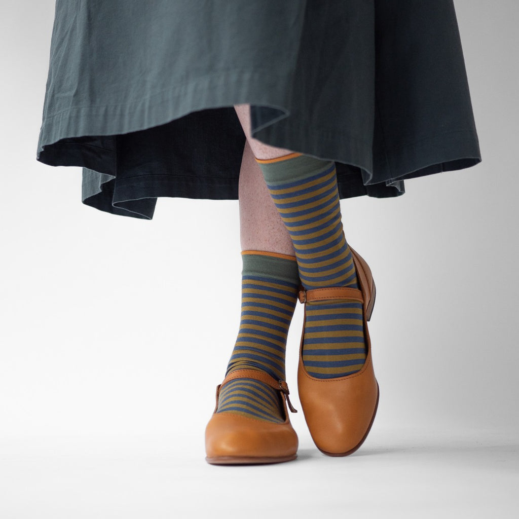 Denim Stripe Socks