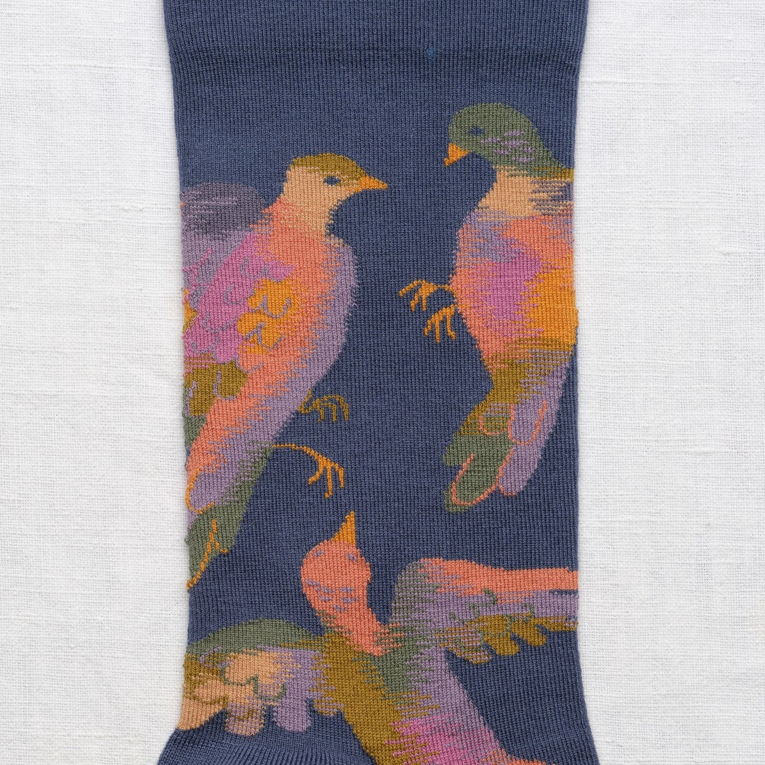 Denim Bird Socks