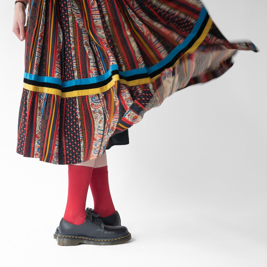 Scarlet Plain Sock
