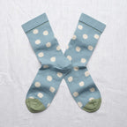Chaussette Pois Bleue