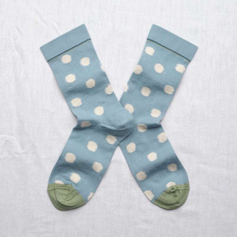 Blue Polka Dot Socks