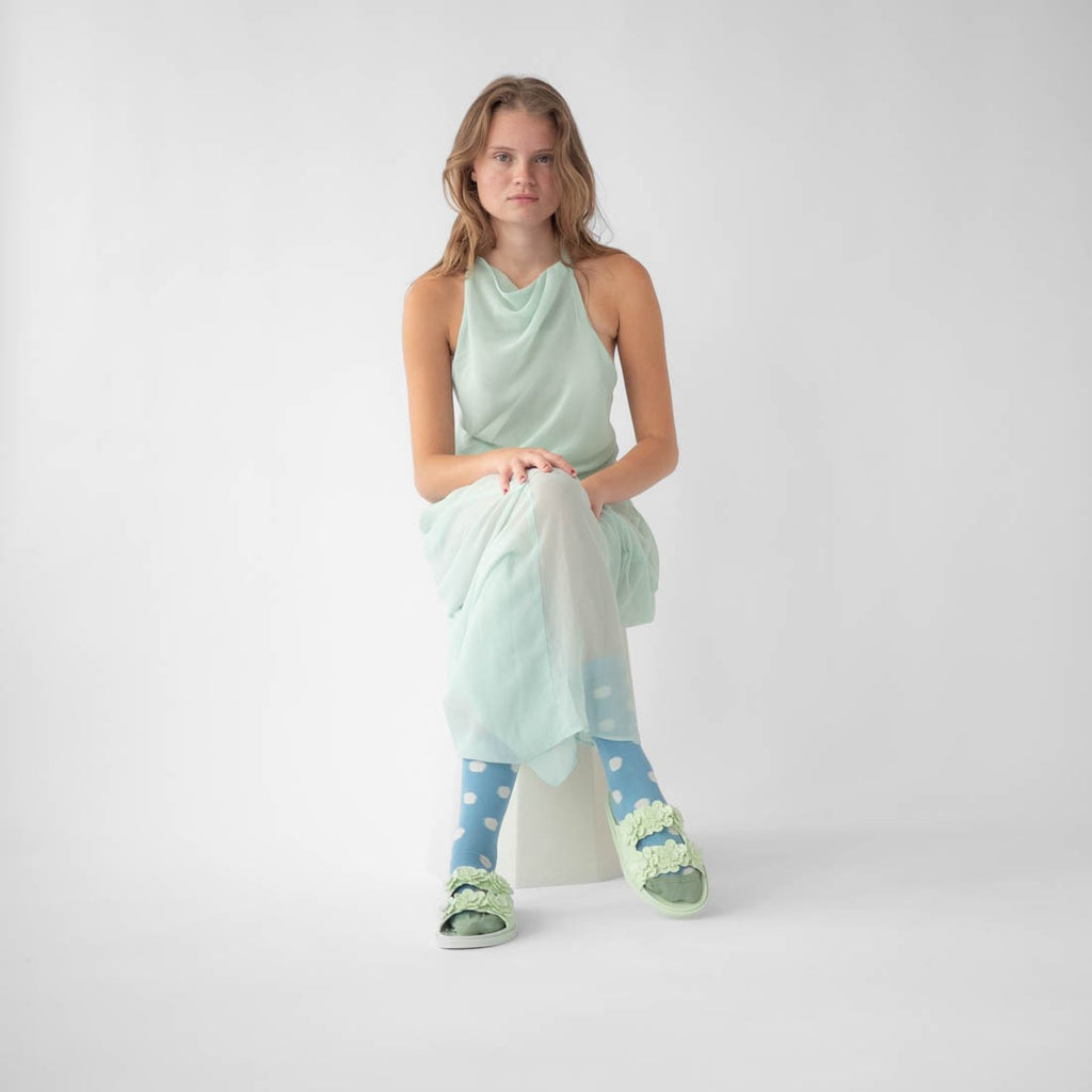 Blue Polka Dot Socks