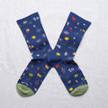 Chaussette semis bleu