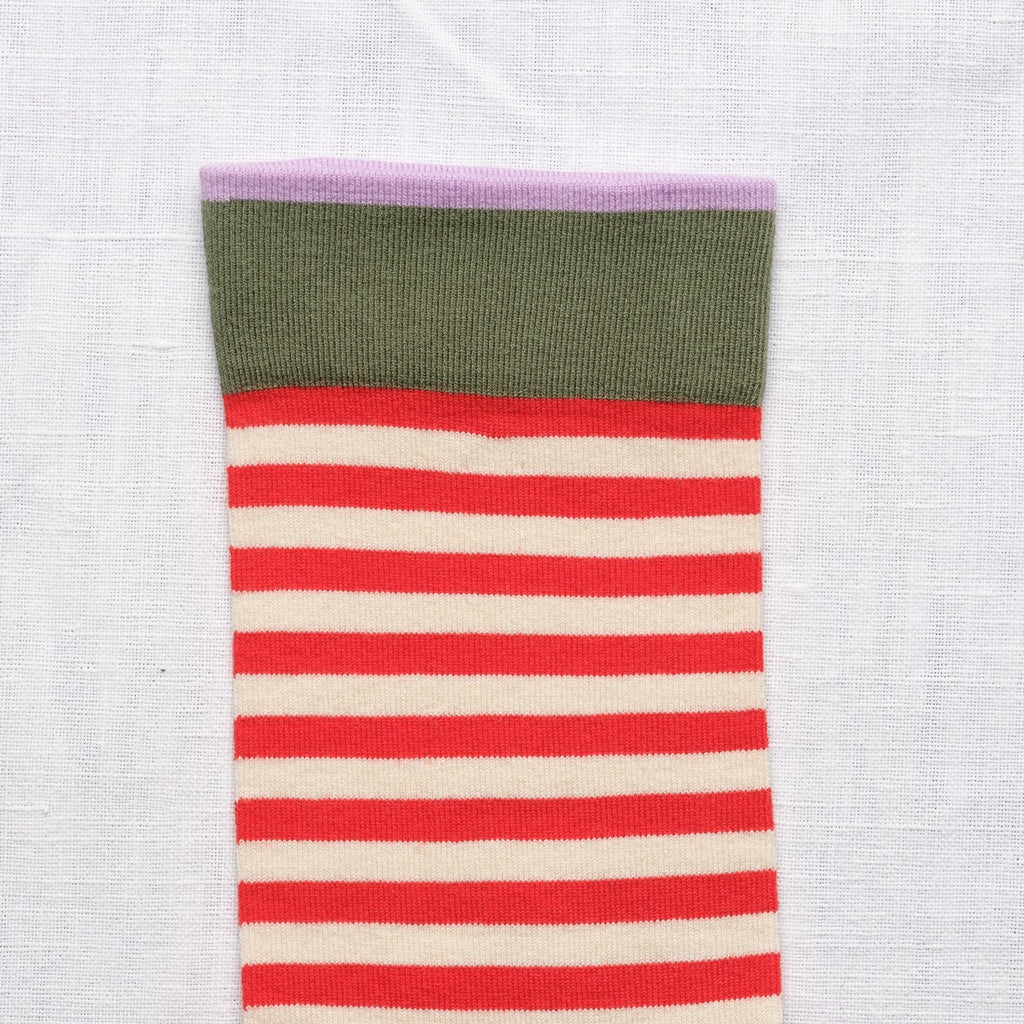 Red Striped Socks