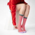 Red Striped Socks