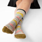 Chaussettes Cygne et fleurs