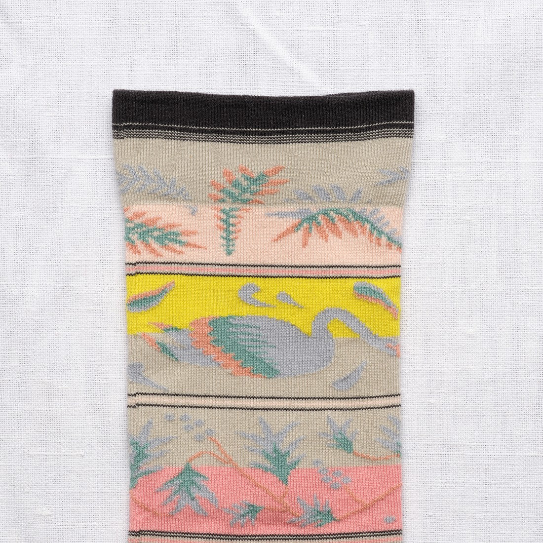 Chaussettes Cygne et fleurs