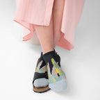 Aloe Short Socks Black Faux