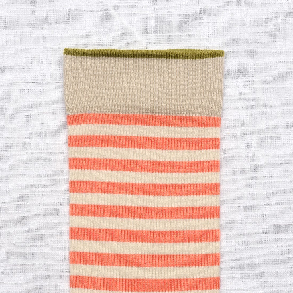 Striped Nasturtium Socks
