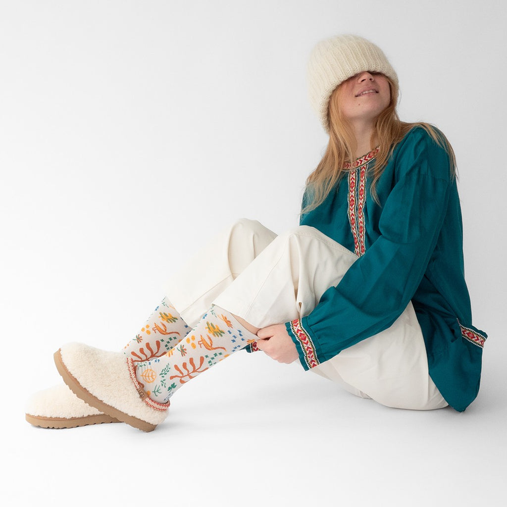 Chaussettes Semis Gris-Clair