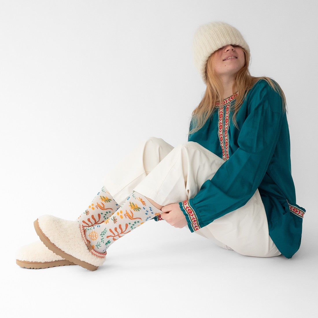 Chaussettes Semis Gris-Clair