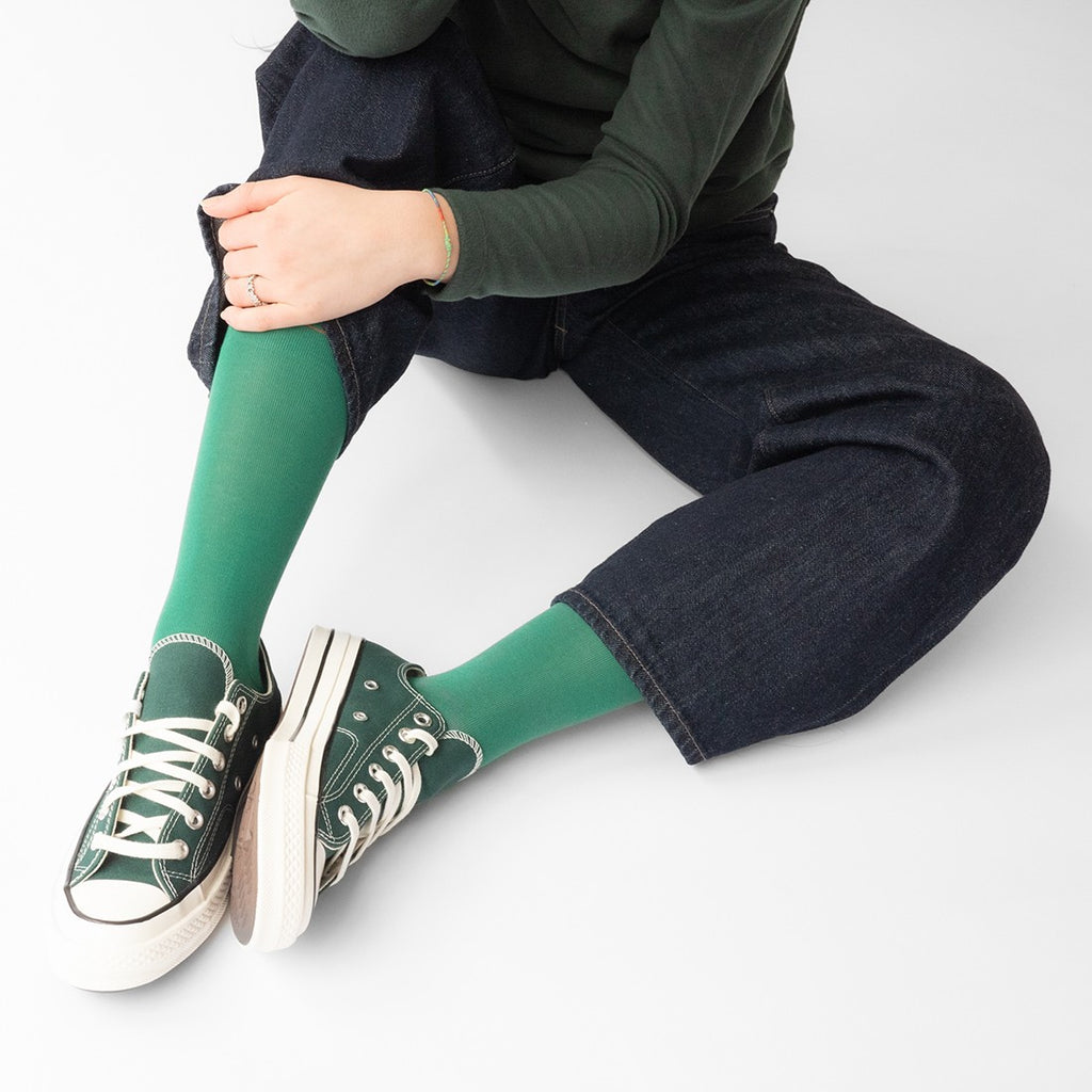 Plain Emerald Socks