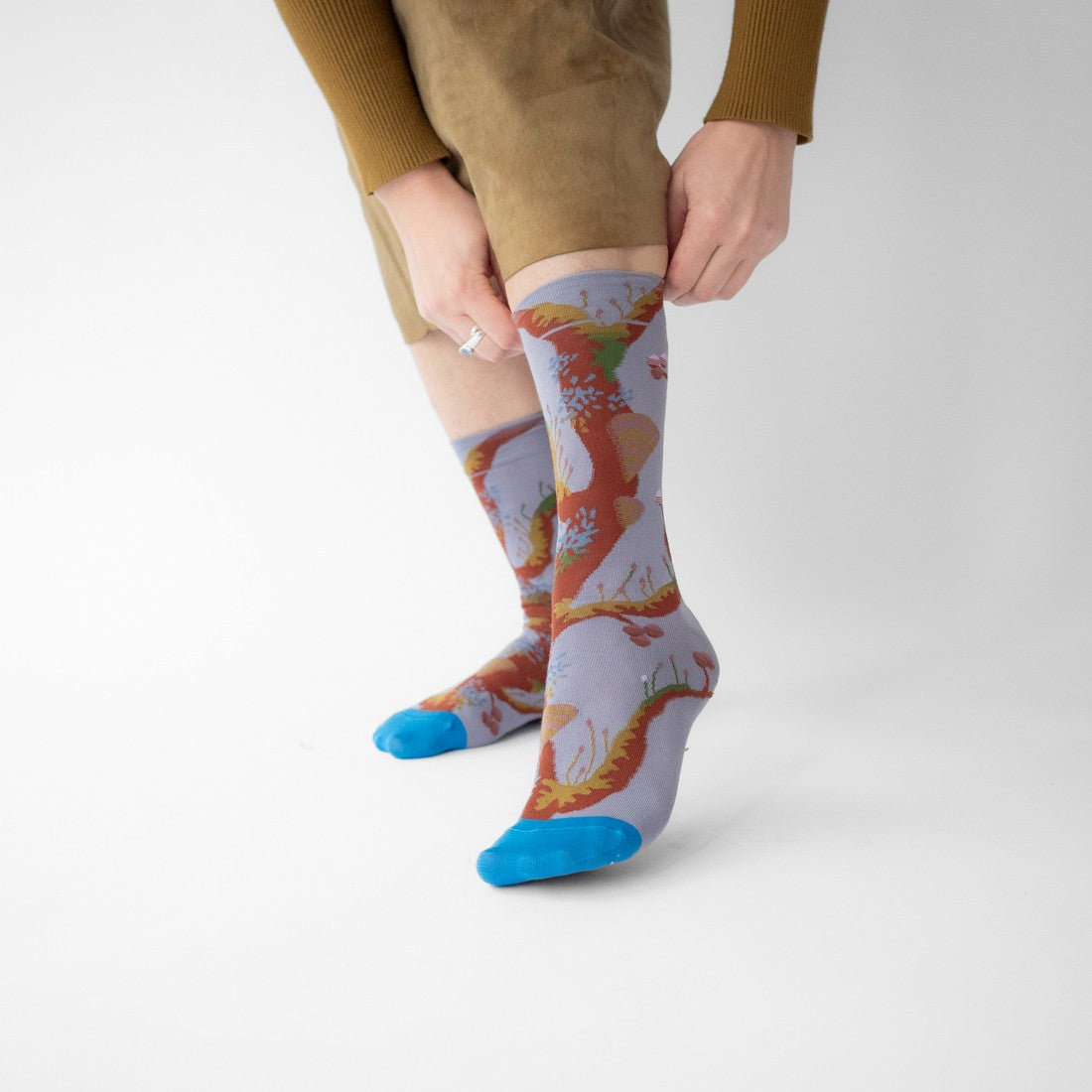 Arbor Gray-Mauve Socks