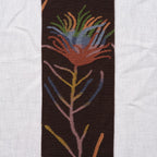 Dark Brown Flower Knee-Highs