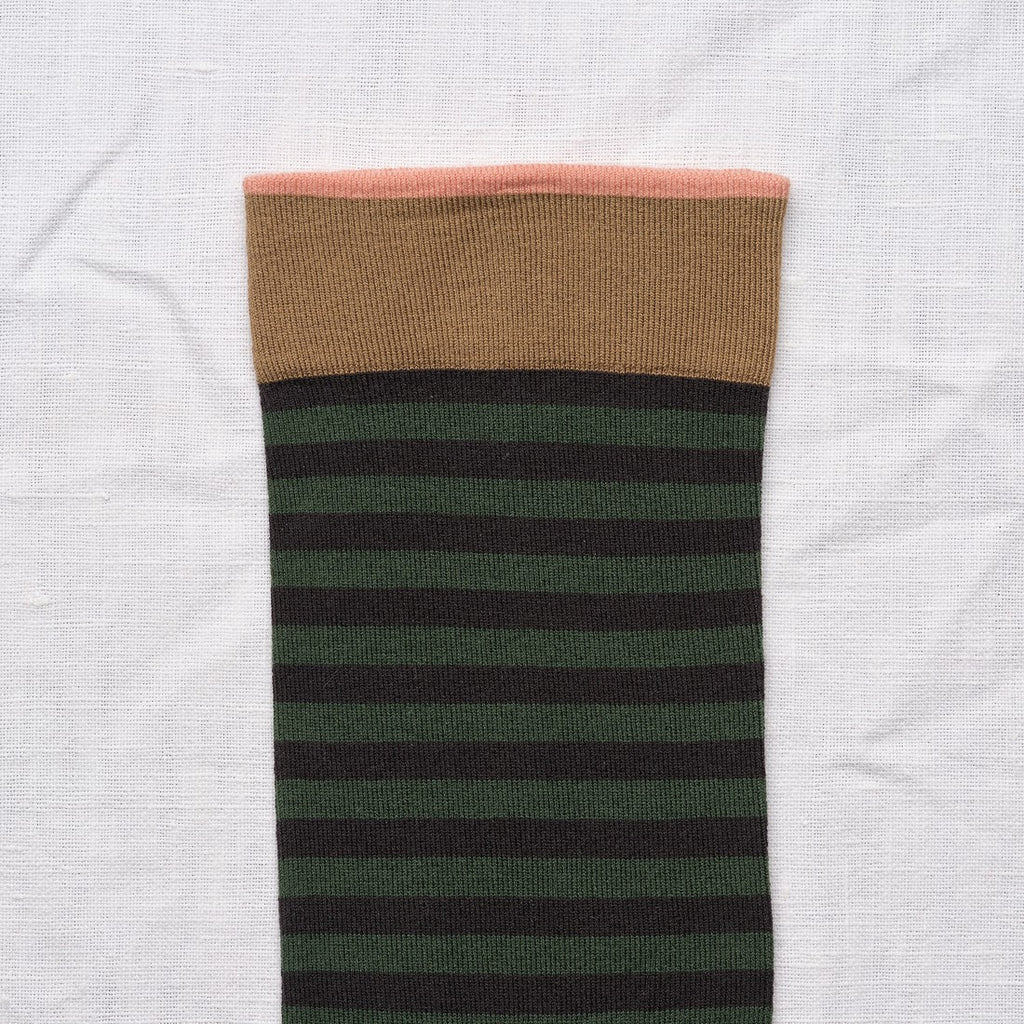 Faux Black Stripe Sock