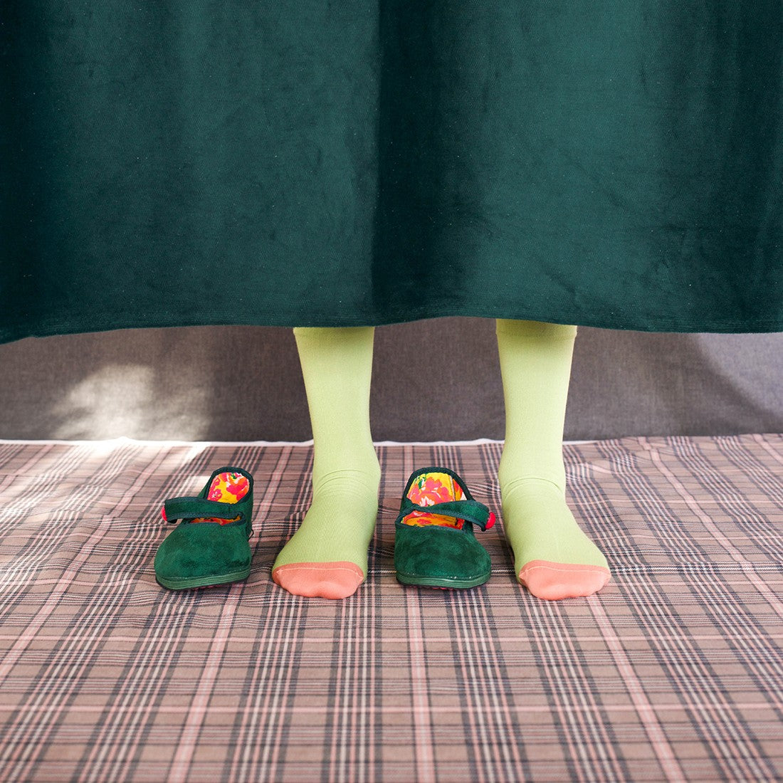 Chaussettes Uni Lime