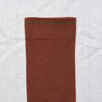 Plain Sepia Sock
