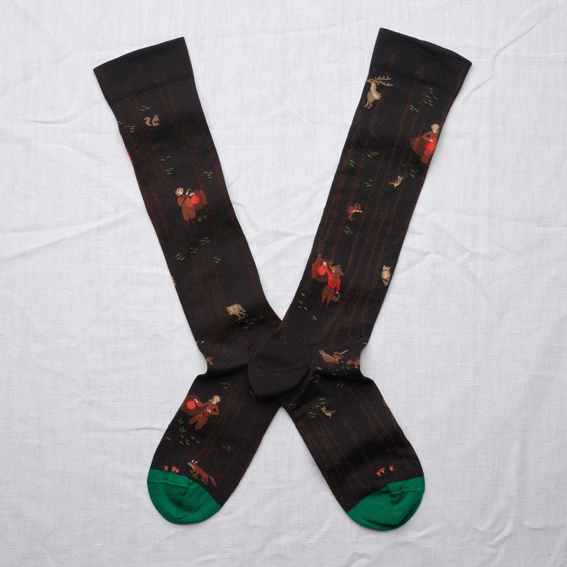 Black Faux Night Half-Stockings