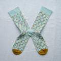 Chaussette Trellis Fleuri Aqua