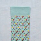 Toile de Jouy - Aqua Floral Trellis