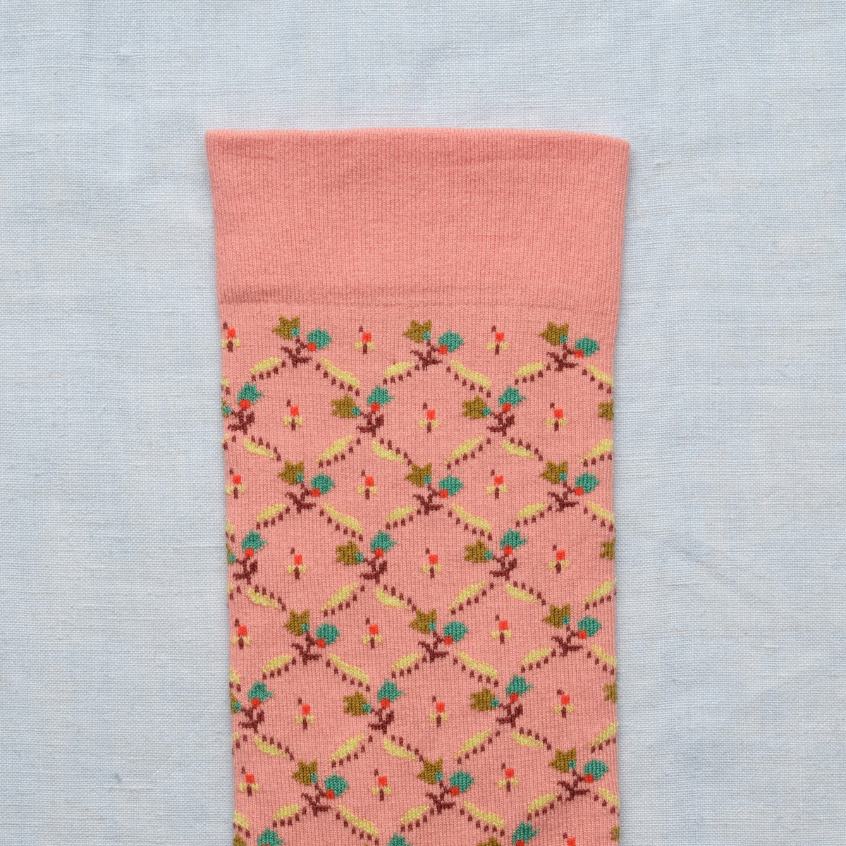 Toile de Jouy - Powder Pink Floral Trellis