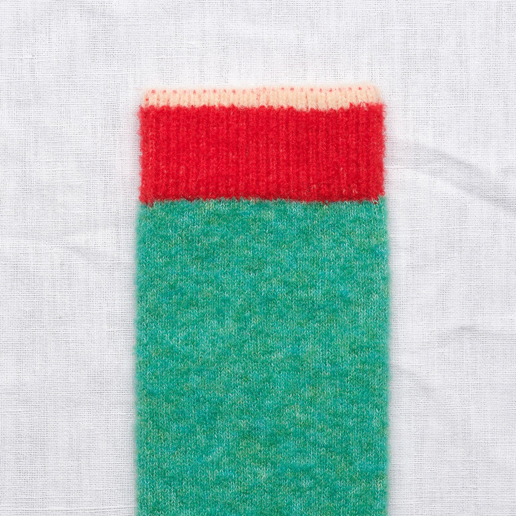 Chaussettes Mousse - Uni Vert