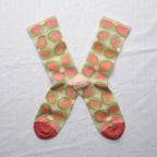 Chaussettes Fleurs Rose Bouton