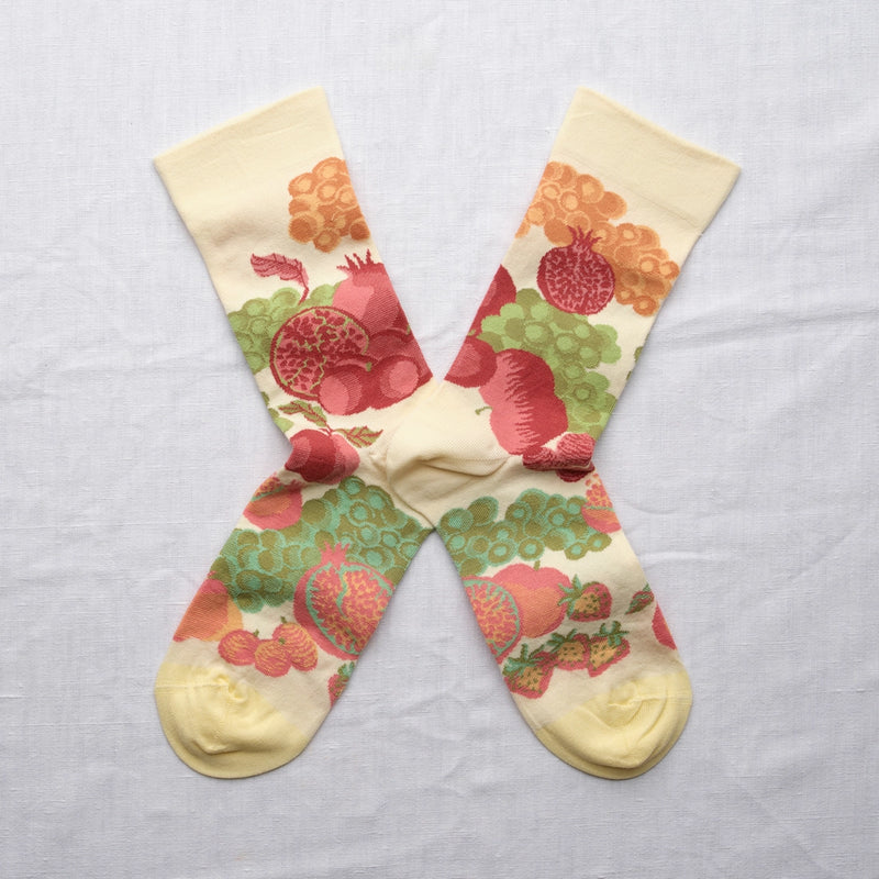 Fruit Socks Ecru