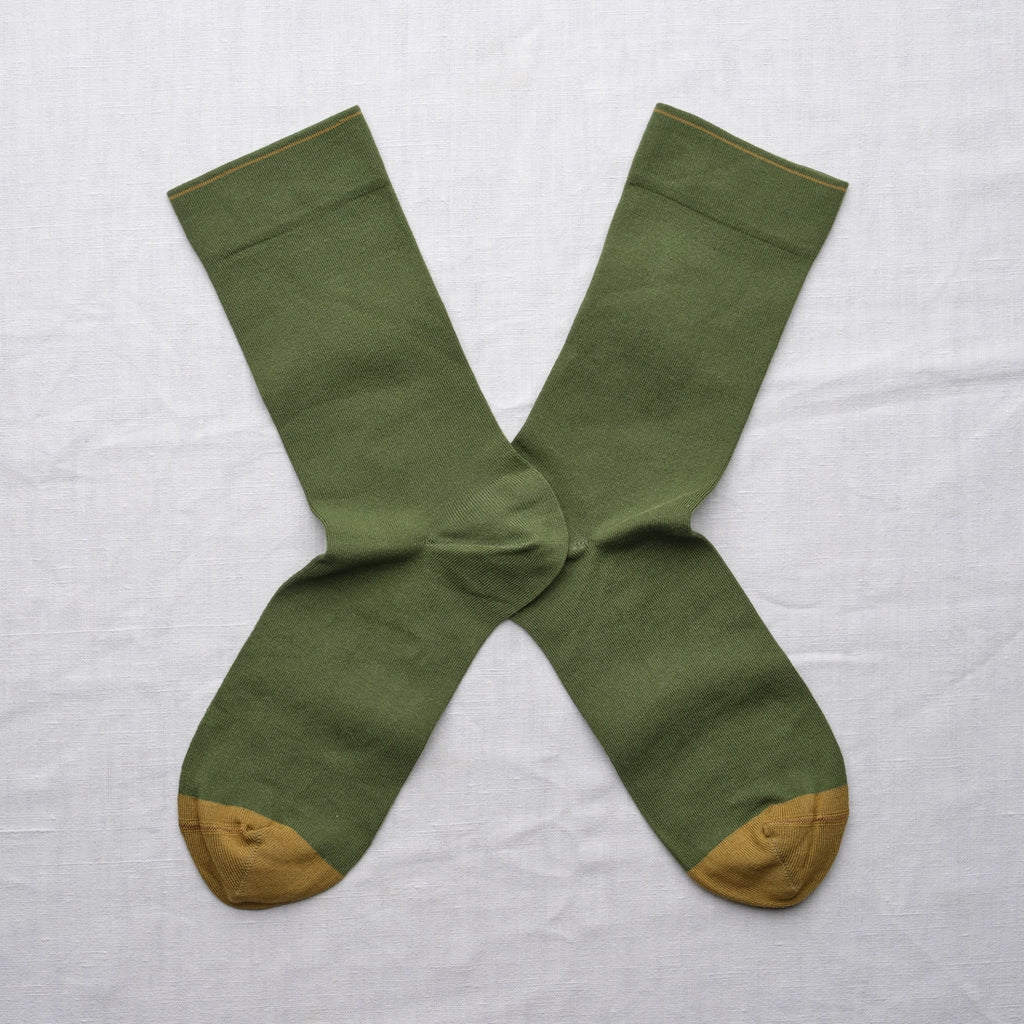 Chaussettes uni cactus