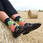 Pineapple Socks Faux-Black