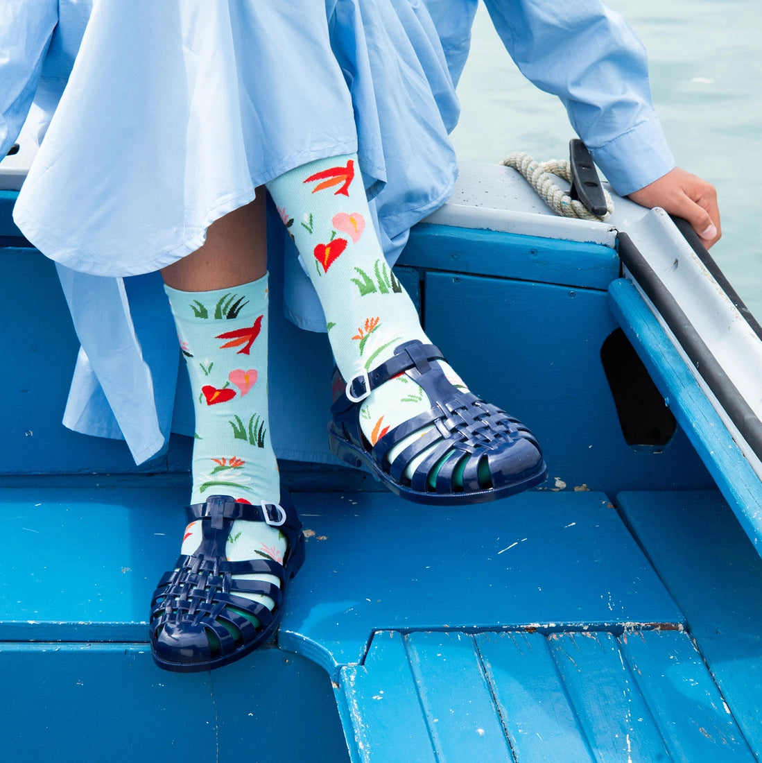 Semi-Aqua Socks