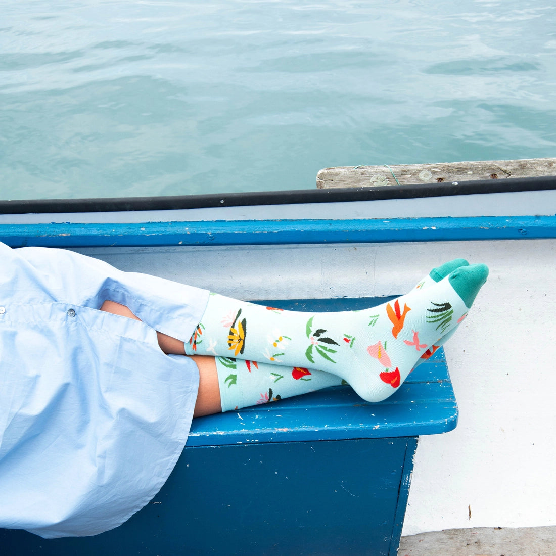 Semi-Aqua Socks