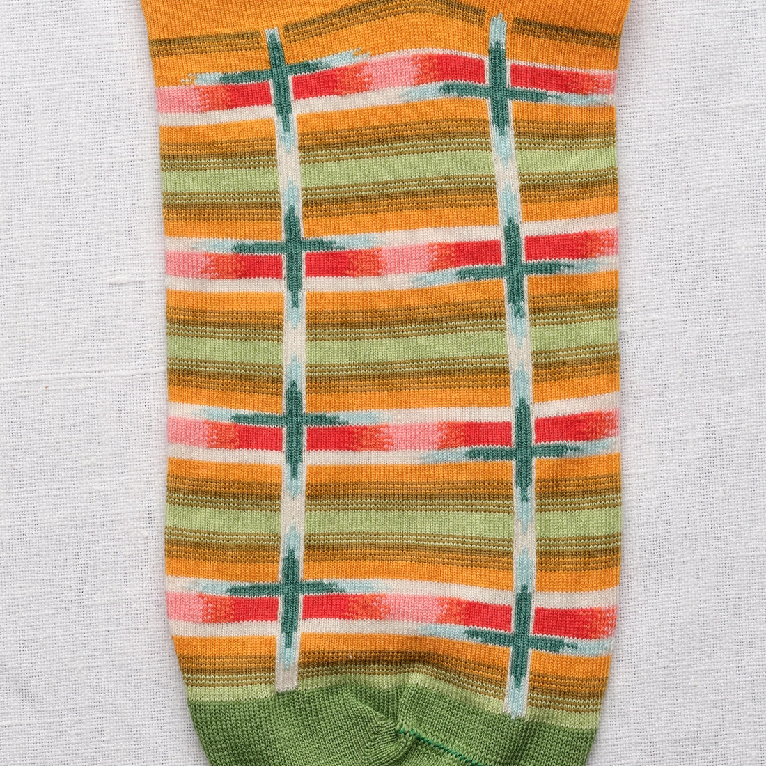 Turmeric Checkered Ankle Socks