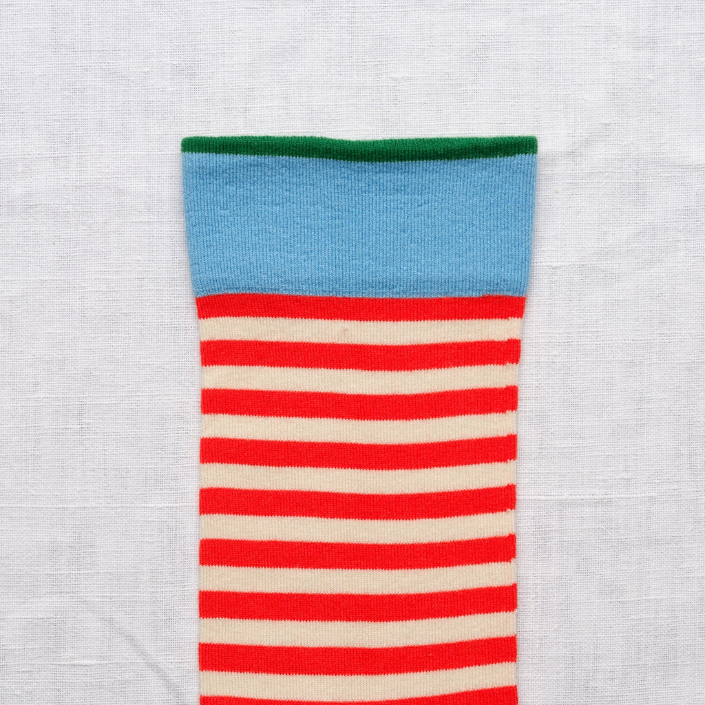 Chaussettes Rayures Vermillon